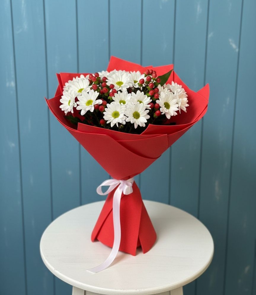 Букет цветов из: Хризантемы в Лаголово