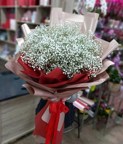 Букет цветов из: Гипсофила в Лаголово