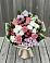 Букет цветов из: Альстромерии, Гвоздики, Розы и Хризантемы в Лаголово