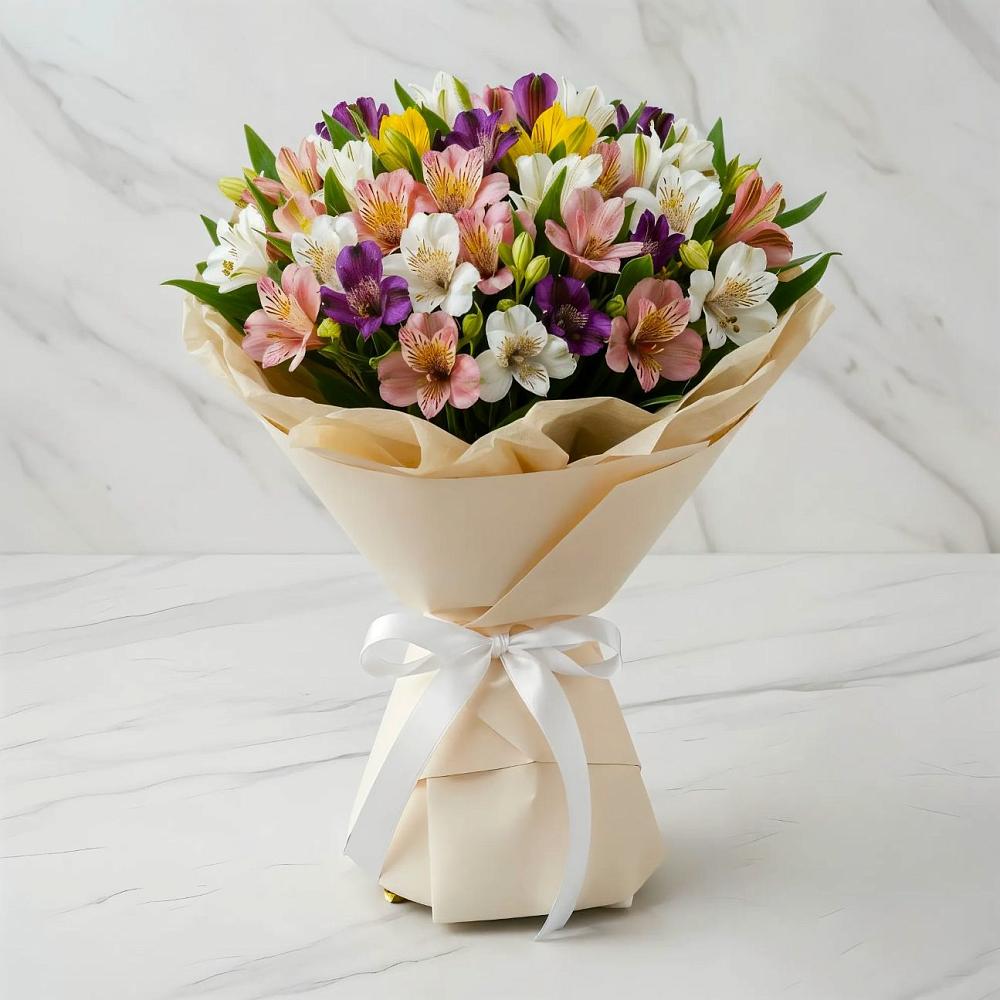 Букет цветов из: Альстромерии в Лаголово