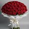 Букет 101 Красная роза Блэк Мэджик в Лаголово