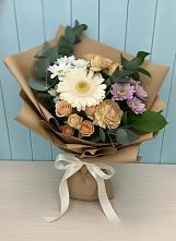 Букет цветов из:  Герберы и Хризантемы в Лаголово