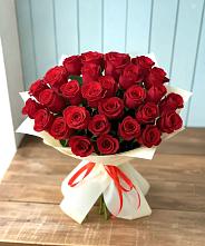 Букет 29 Красных роз в Лаголово