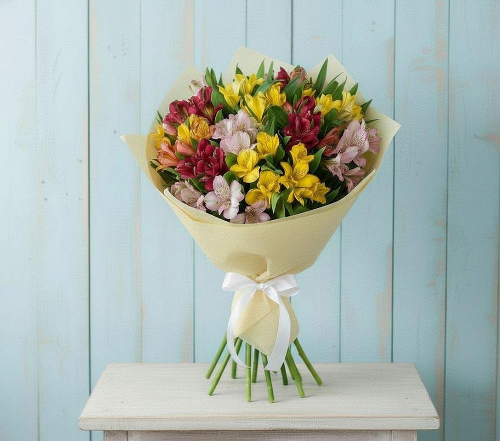 Букет цветов из: Альстромерии в Лаголово