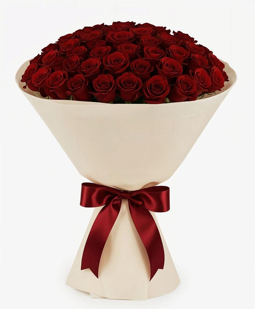 Букет 101 Бордовая роза Блэк Бакарра в Лаголово