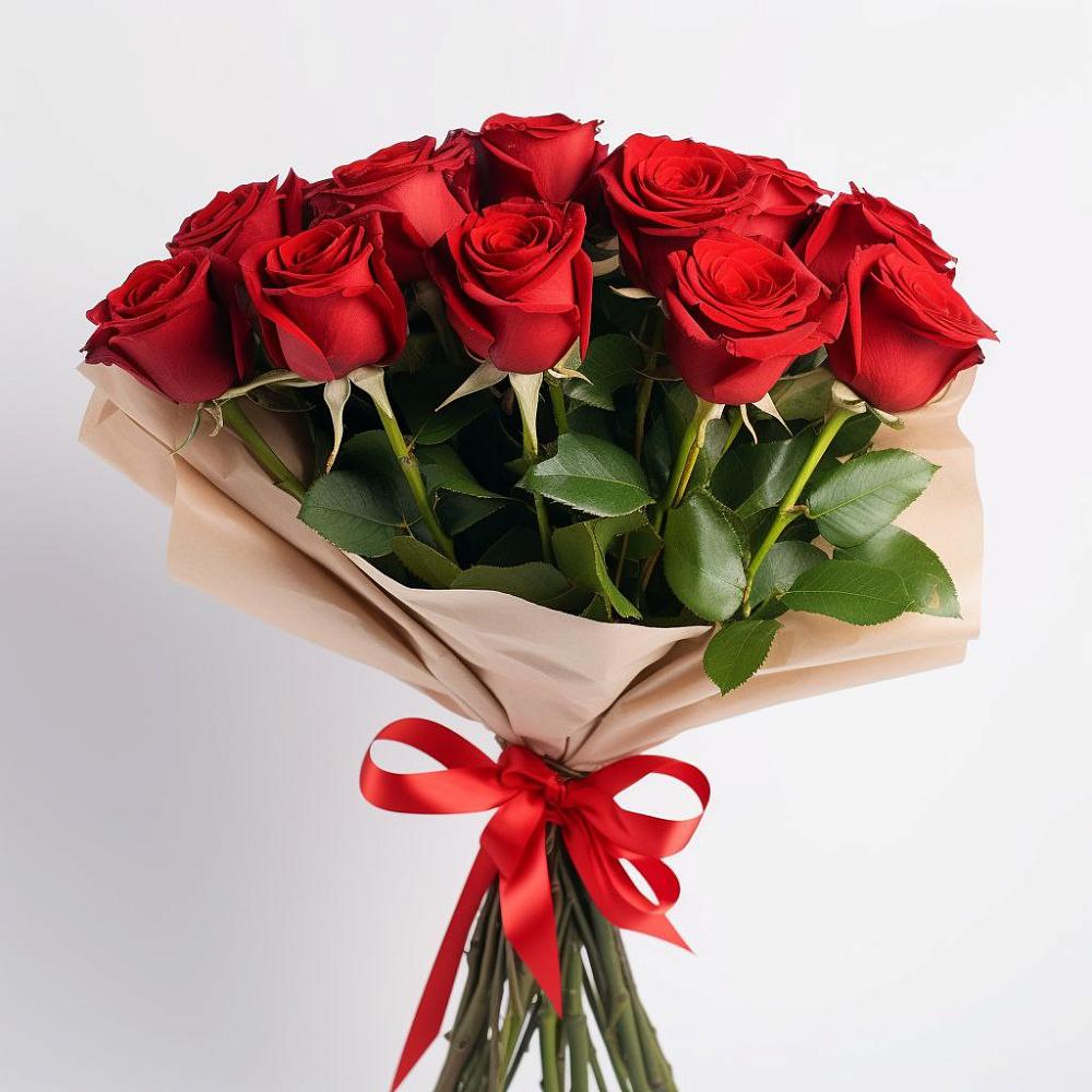 Букет 11 Красных роз Эдлесс Лав в Лаголово